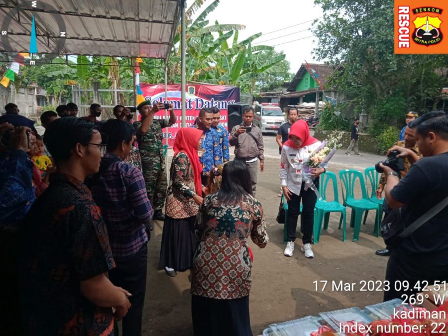Senkom Bersama TNI Polri Amankan Kunjungan Bupati Klaten Dalam Peresmian Gedung Paud Bocah Wasis
