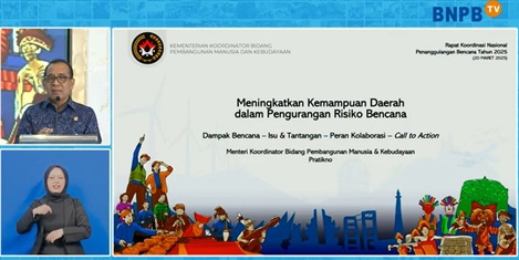 Senkom Dukung Penguatan Kapasitas Daerah dalam Pengurangan Risiko Bencana di Rakornas BNPB 2025