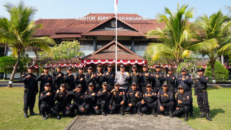 Senkom Karanganyar Ikuti Apel Siaga Bencana Karhutla