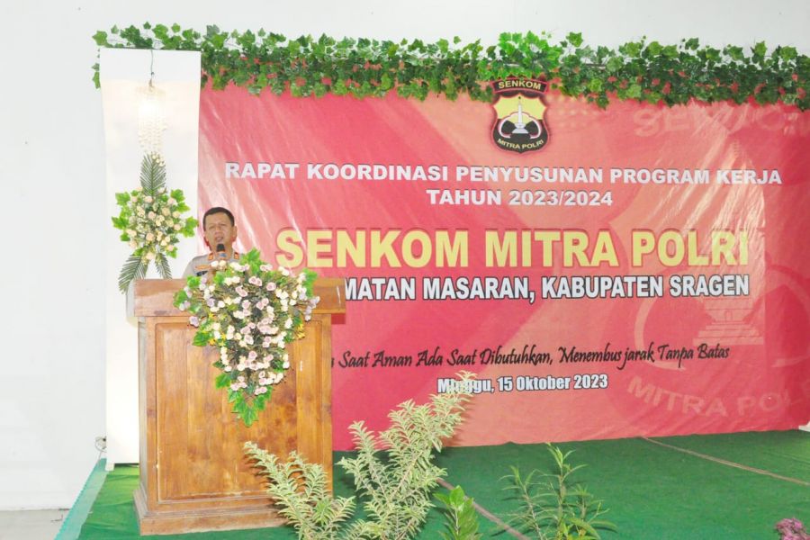 Senkom Kecamatan Masaran Laksanakan Proker Tahunan Dihadiri Muspika 