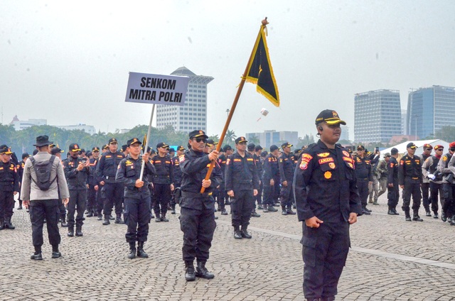 Senkom Kerahkan Ratusan Personel untuk Dukung Puncak HUT Bhayangkara di Monas