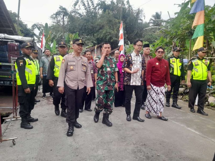 Senkom Mitra Polri Kabupaten Magelang Kawal Peresmian Kampung Pancasila