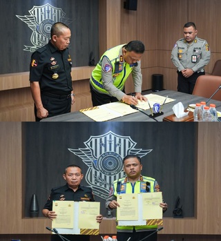 Senkom–Korlantas Polri Teken PKS, Perkuat Dukungan Kamseltibcarlantas