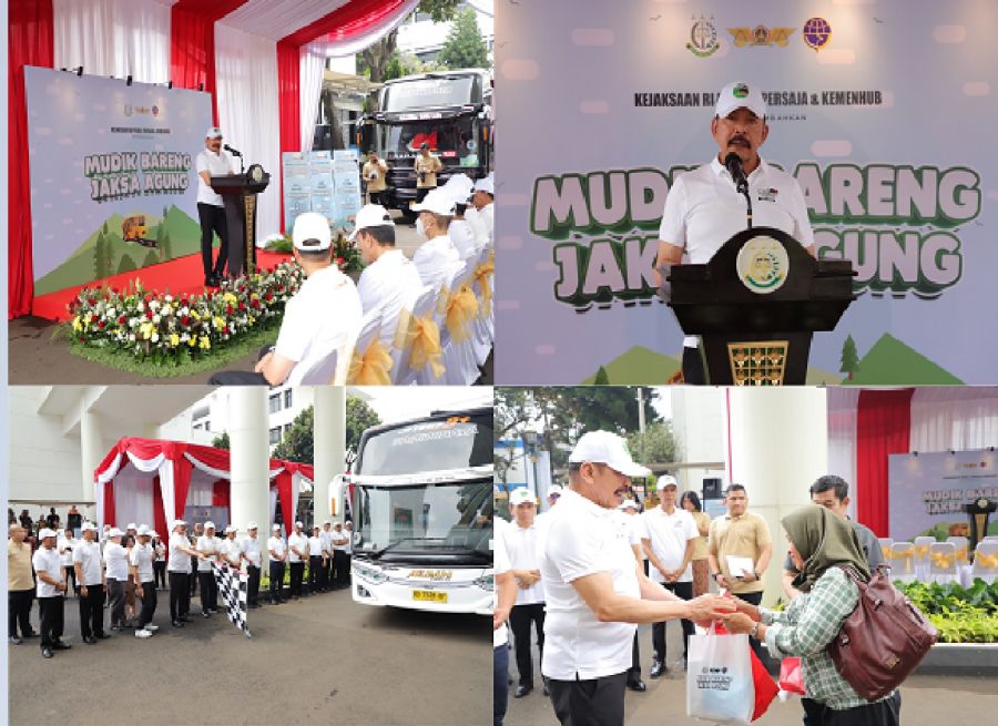 ST Burhanuddin Lepas Mudik Bareng Jaksa Agung 2024