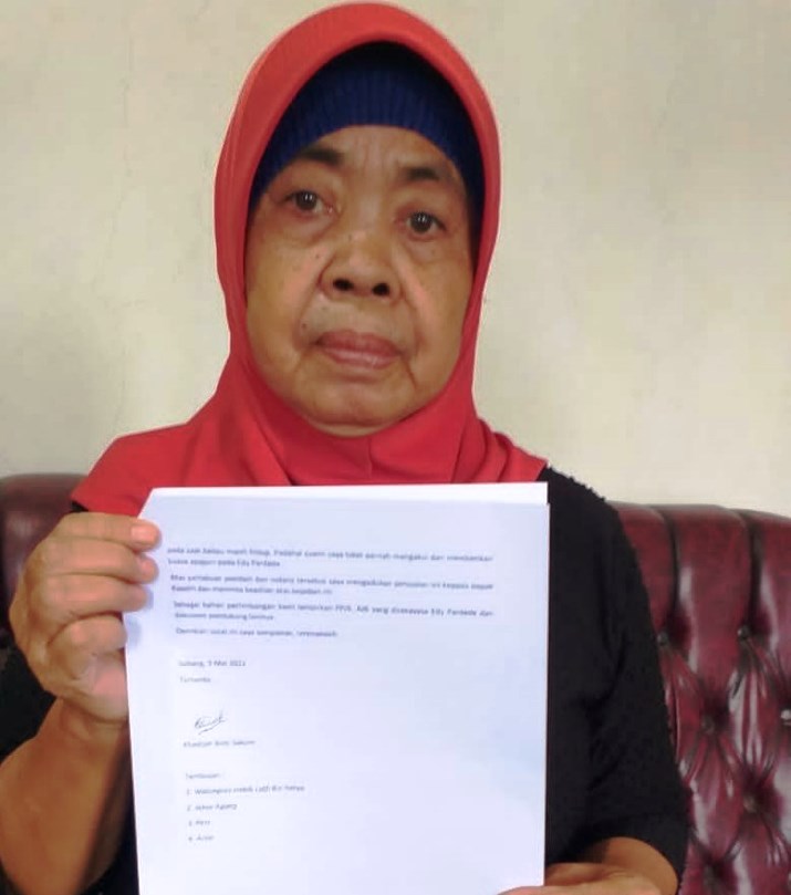 Tanahnya Berpindah Tangan Tanpa Dibayar, Nenek Khodijah Lapor ke Kapolri dan Satgas Mafia Tanah