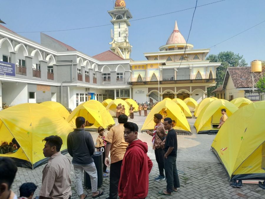 Tanamkan Kemandirian, Sakocab SPN Kota Mojokerto Gelar Persami Penggalang