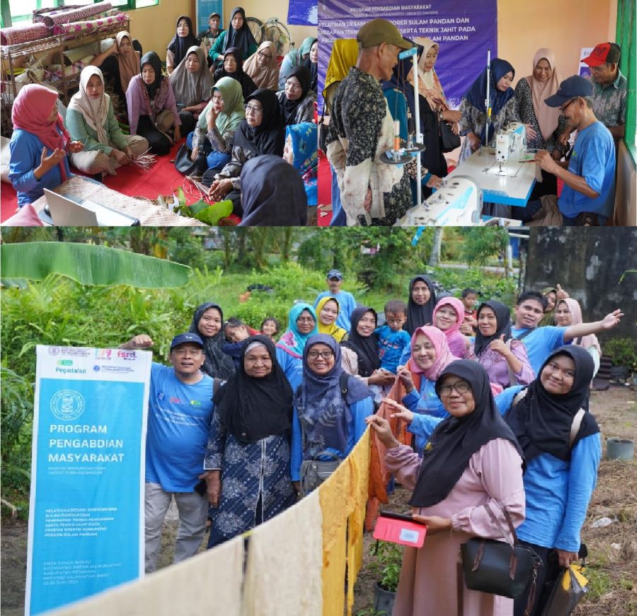 Tim KK Literasi Budaya Visual ITB Bina Perajin Anyaman Pandan, Kembangkan Kualitas dan Kreativitas