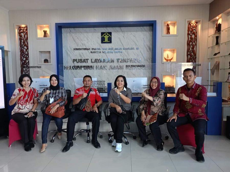 Tingkatkan Layanan Kekayaan Intelektual, Kanwil Kemenkumham Sulteng Studi Tiru Pada Kanwil Papua