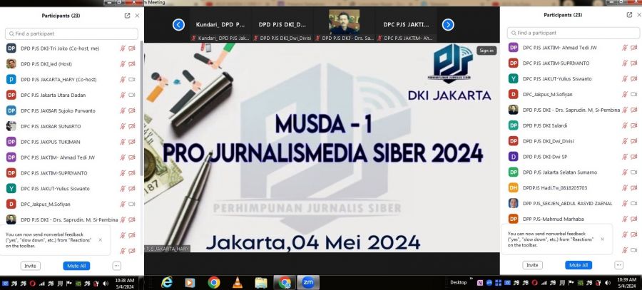 Tri Joko Terpilih Secara Aklamasi Sebagai Ketua DPD PJS DKI Jakarta Dalam MUSDA Online