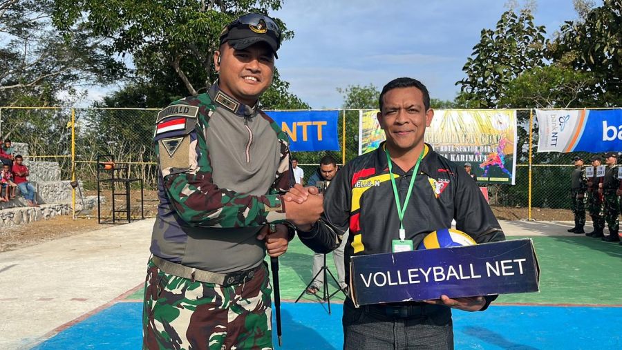 Turnamen Voli di Perbatasan RI-RDTL, Upaya Satgas Yonkav 6 Tingkatkan Kebersamaan