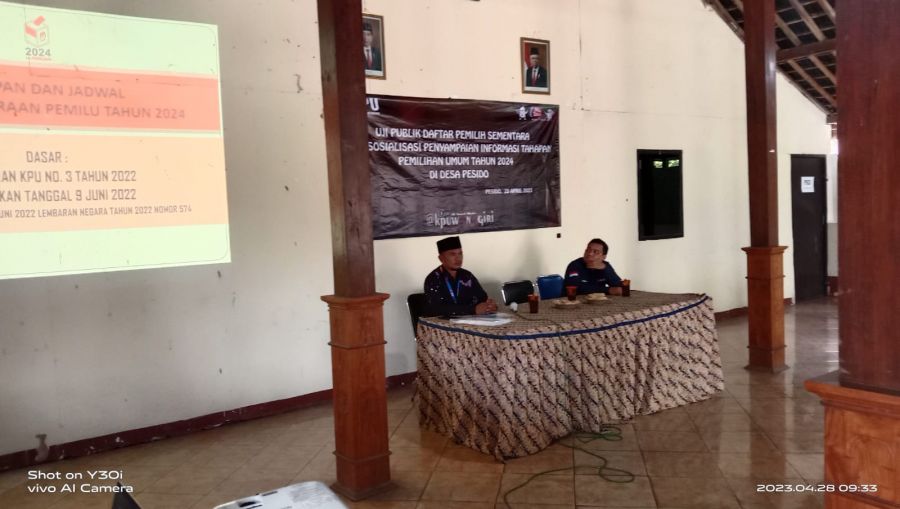 Uji Publik DPS dan Sosialisasi Penyampaian Informasi Tahapan Pemilu 2024