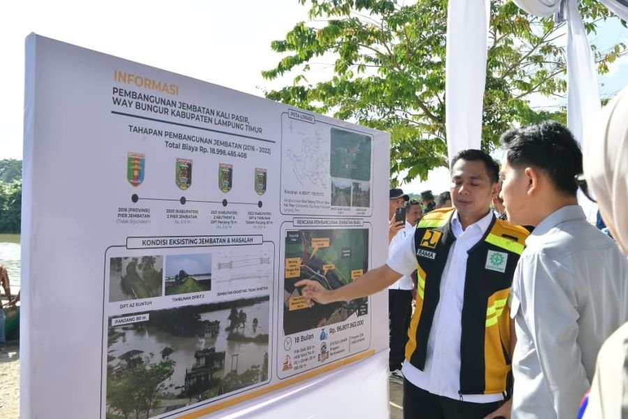 Wapres Dorong Percepatan Pembangunan Jembatan Way Bungur
