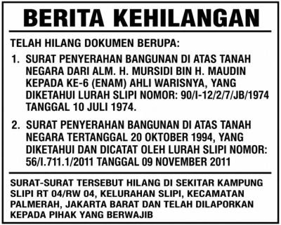 berita-kehilangan-dokumen