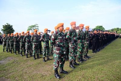 Danlanud Roesmin Nurjadin Hadiri Apel Gelar Pasukan Operasi Lilin Lancang Kuning 2024