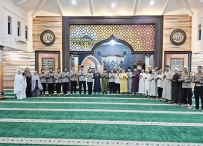 Diikuti Seluruh Jajaran Polsek, Kapolres Karimun Gelar Subuh Keliling