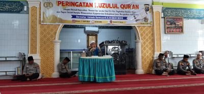 Kapolres Kampar Pimpin Peringatan Nuzulul Qur’an di Masjid Al Ikhlas