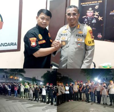 Kapolres Metro Jakarta Timur Angkat Topi Ormas 4 Pilar Pasar Rebo