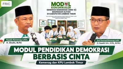 KPU & Kemenag Lotim Hadirkan Modul Kokurikuler Gen-D, Tanamkan Demokrasi Sejak Dini di Madrasah