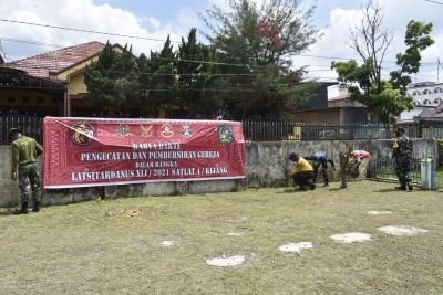 Mantapkan Sinergitas, Taruna Latsitardanus 41 dan Masyarakat Renovasi Gereja, Masjid dan Rumah 