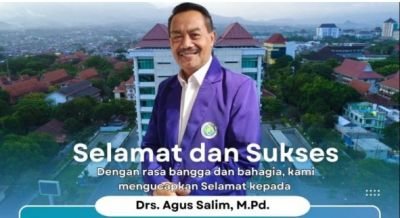 Selamat dan Sukses Drs. Agus Salim M.Pd, Resmi Sandang Gelar Doktor dari Universitas Negeri Malang